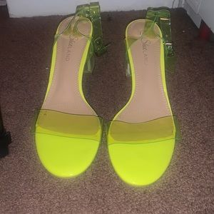Lime Green Heels/Sandals